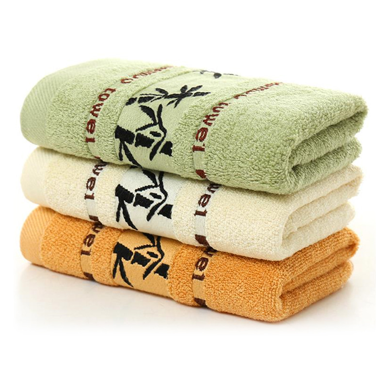 Bambusz jacquard arc törülköző készlet