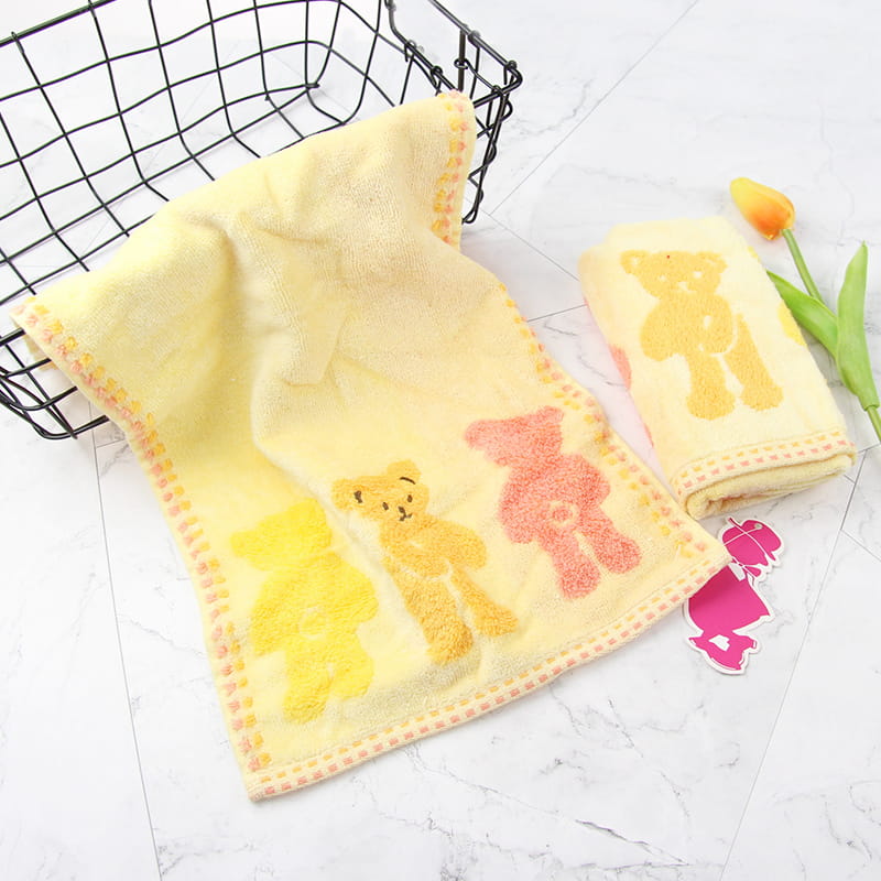 Pamut jacquard arc törülköző gyerekeknek